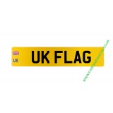 NUMBER PLATES REAR PLATE WITH U.K. IDENTIFIER 